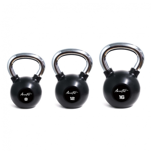 Aerofit AFBK4 гиря обрезиненная с хромированной рукояткой 4 кг.