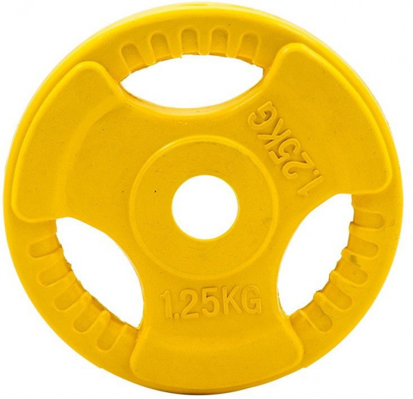 Диск обрезиненный 3 HANDLE цветной D26 мм PROFI-FIT 1,25 кг