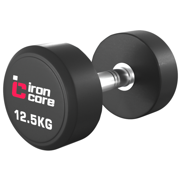 Гантельный ряд обрезиненный IRON CORE Standard 10 пар 12.5 - 35 кг IC1012 12,5-35