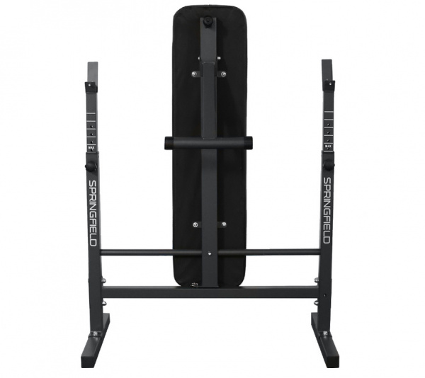 Скамья для жима со стойками Oxygen Fitness Springfield, черная
