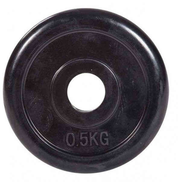 Диск обрезиненный Classic черный D26мм PROFI-FIT 0,5 кг